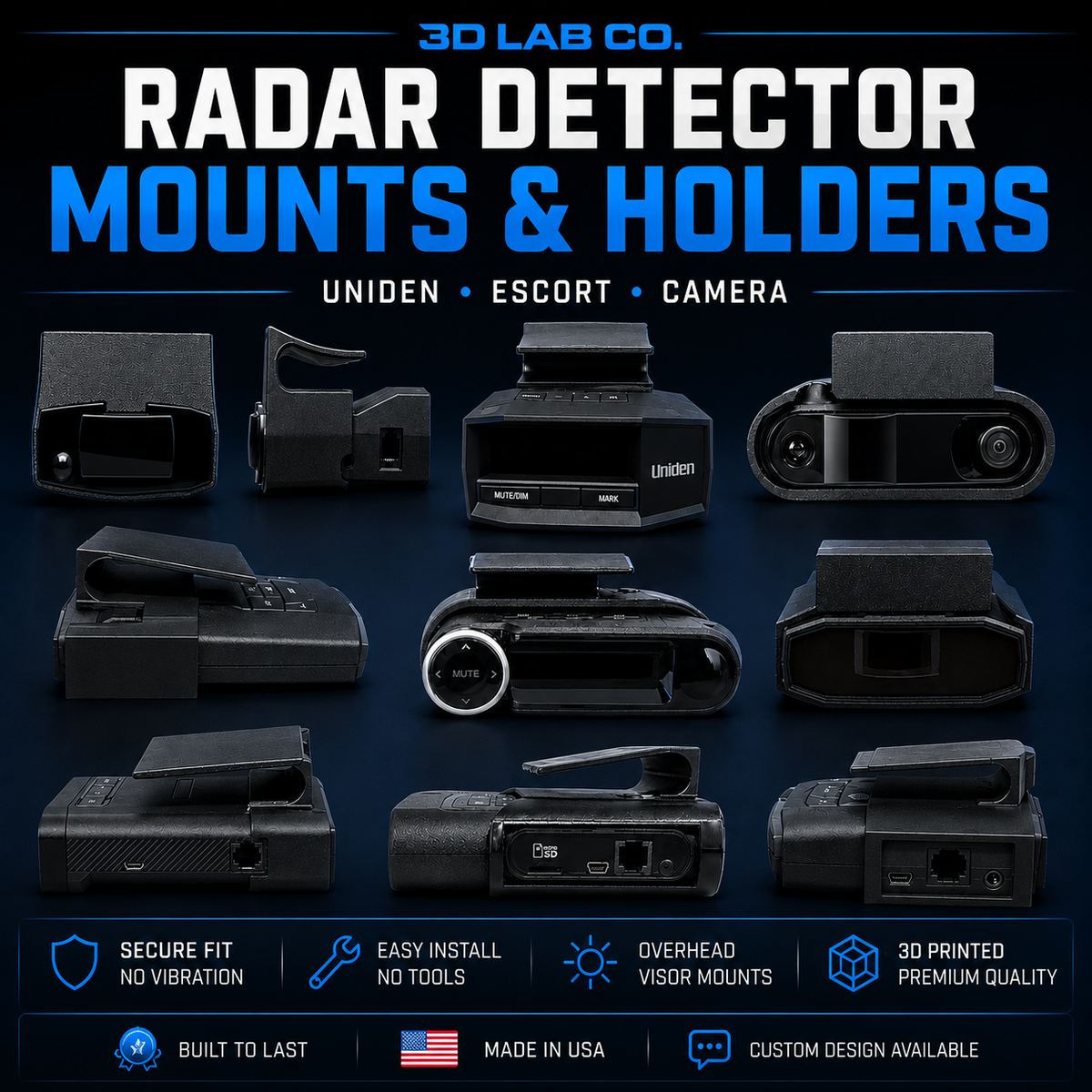 Radar Detector Mounts | Uniden & Escort