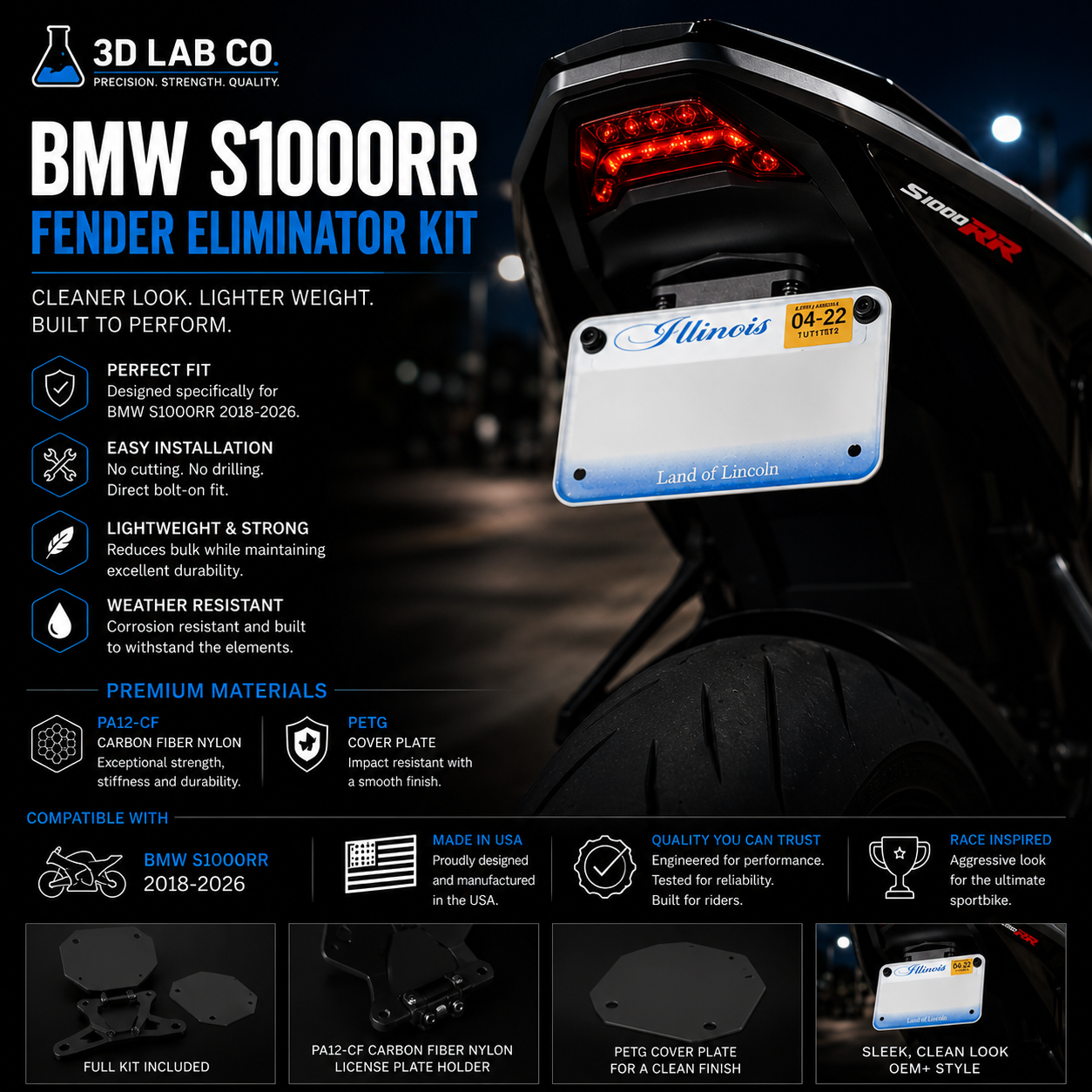 BMW S1000RR Fender Eliminator Kit
