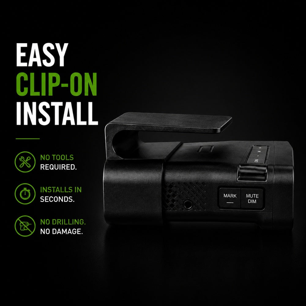 Uniden R7 / R8 / R8W Radar Detector Sun Visor Mount