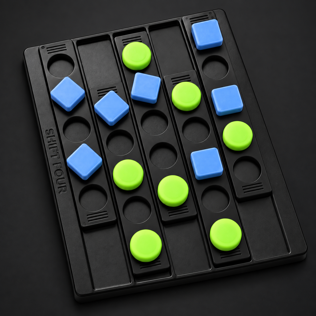 Shift Four Sliding Strategy Board Game, 2 Players