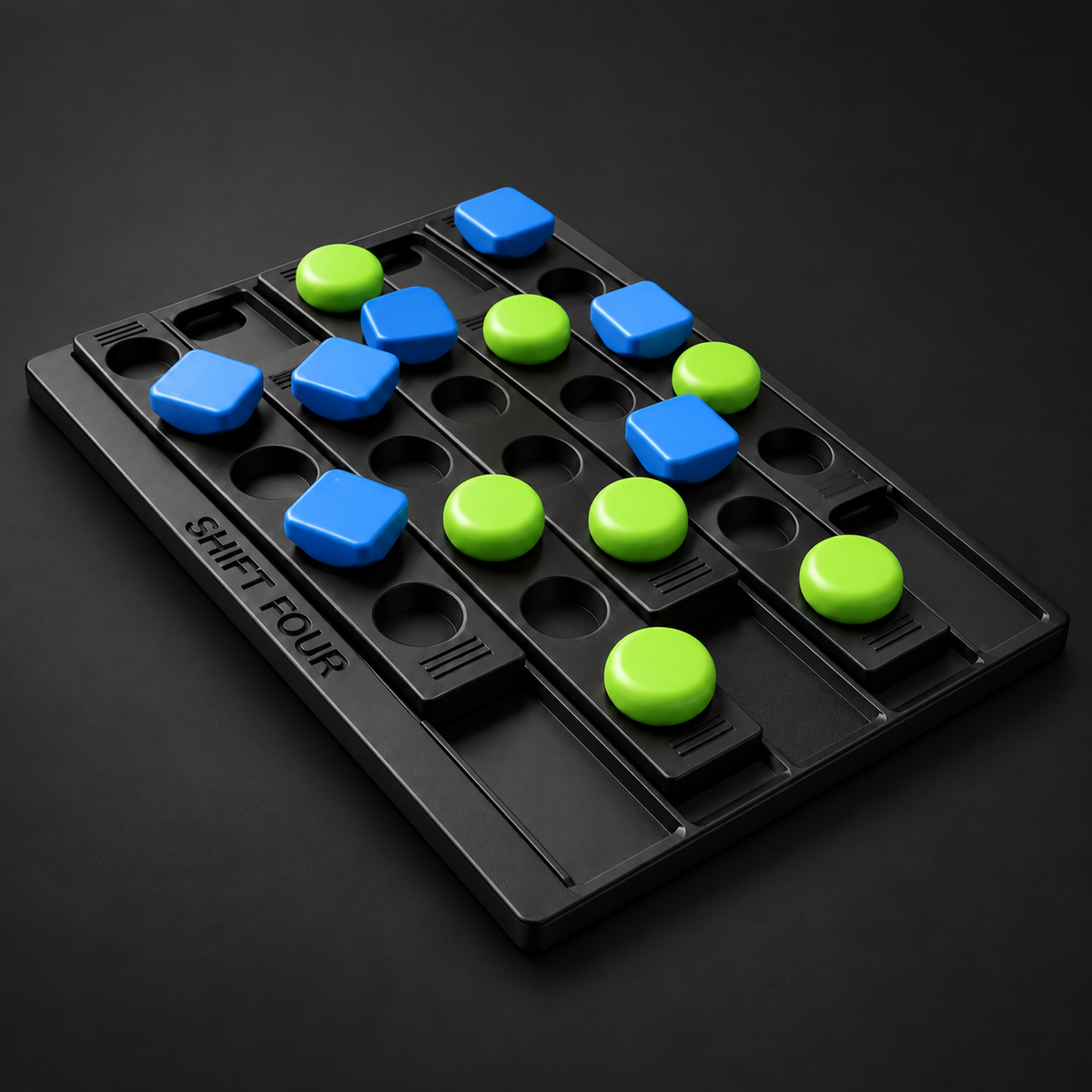 Shift Four Sliding Strategy Board Game, 2 Players