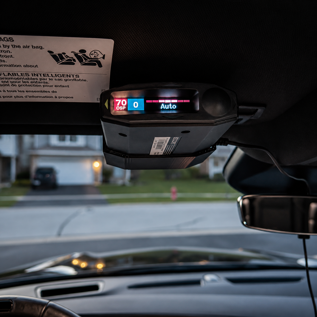 Escort MAX 360 Sun Visor Mount