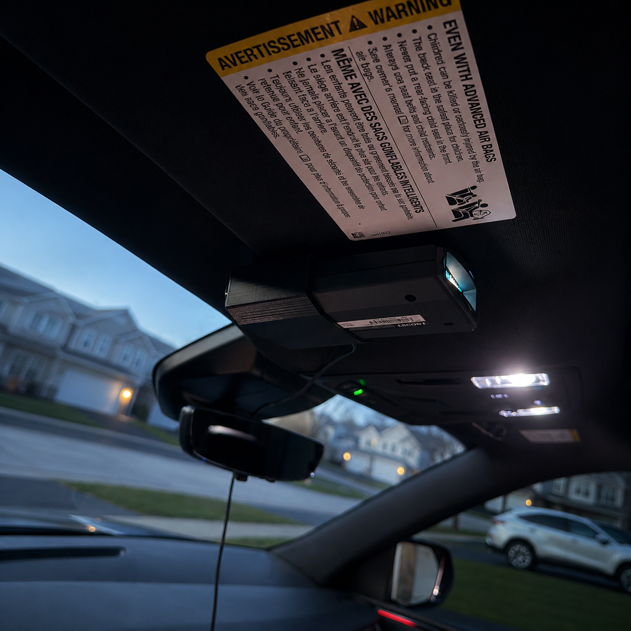 Escort MAX 360 Sun Visor Mount