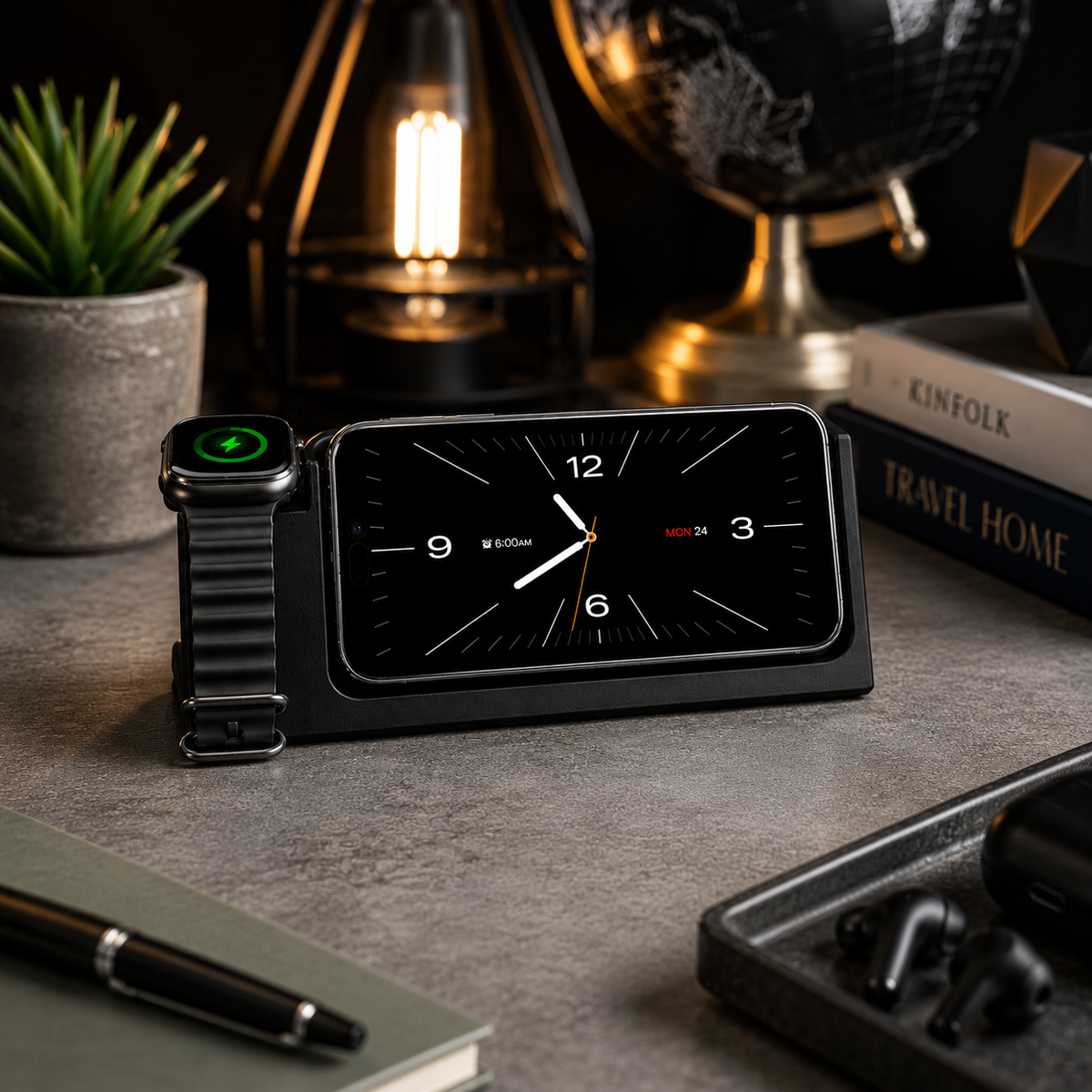 Phone & Apple Watch Charging Station