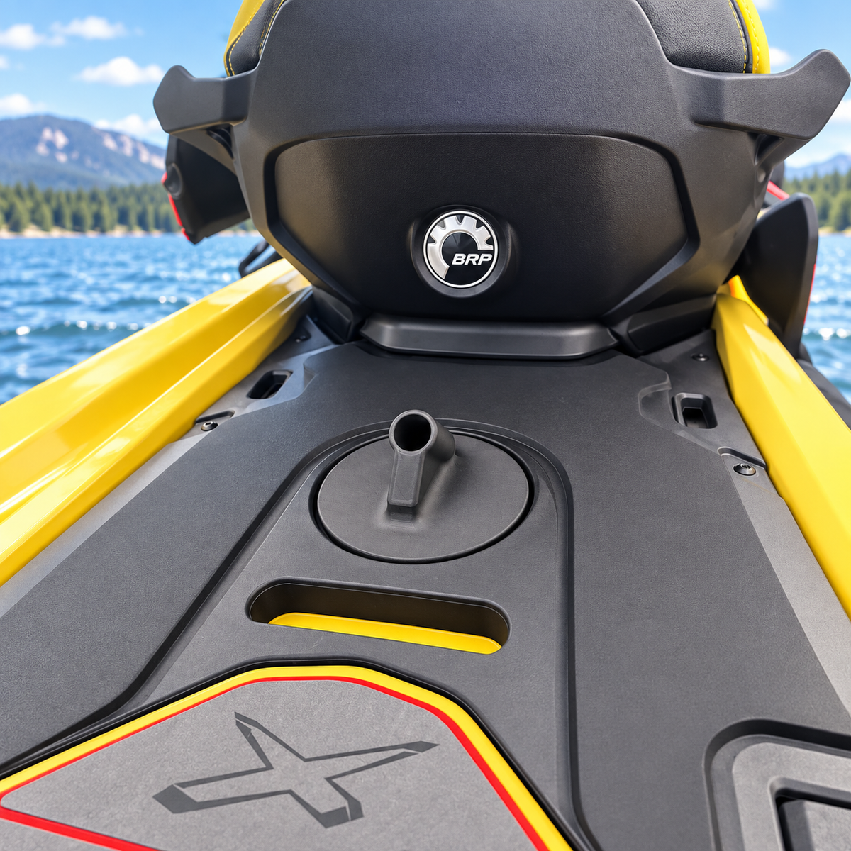 Camera Mount for Sea-Doo RXP-X, RXT-X, GTX, GTI, GTR, Fish PRO, Wake PRO 2018-2025, Rear Deck Holder, Carbon Fiber