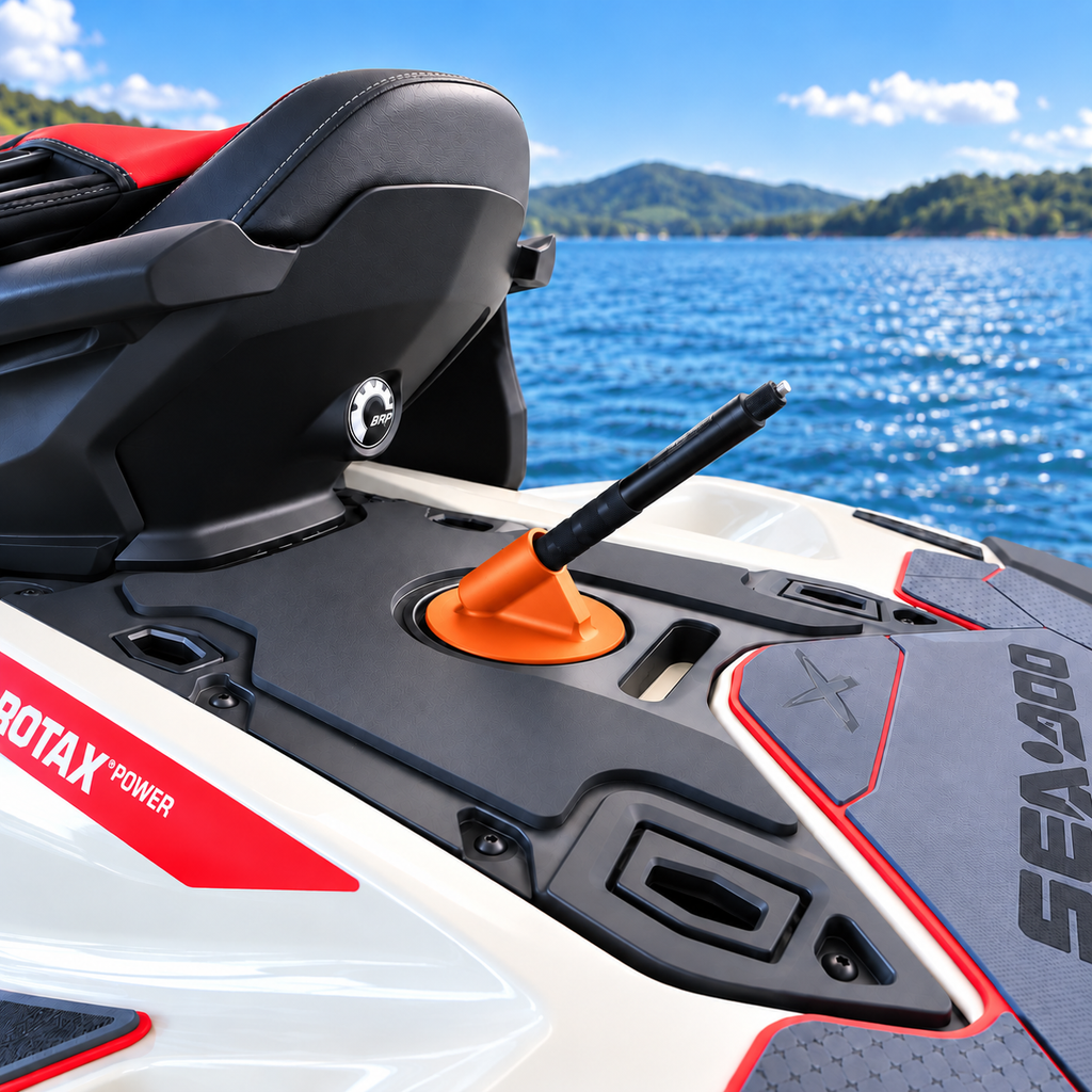 Camera Mount for Sea-Doo RXP-X, RXT-X, GTX, GTI, GTR, Fish PRO, Wake PRO 2018-2025, Rear Deck Holder, Carbon Fiber