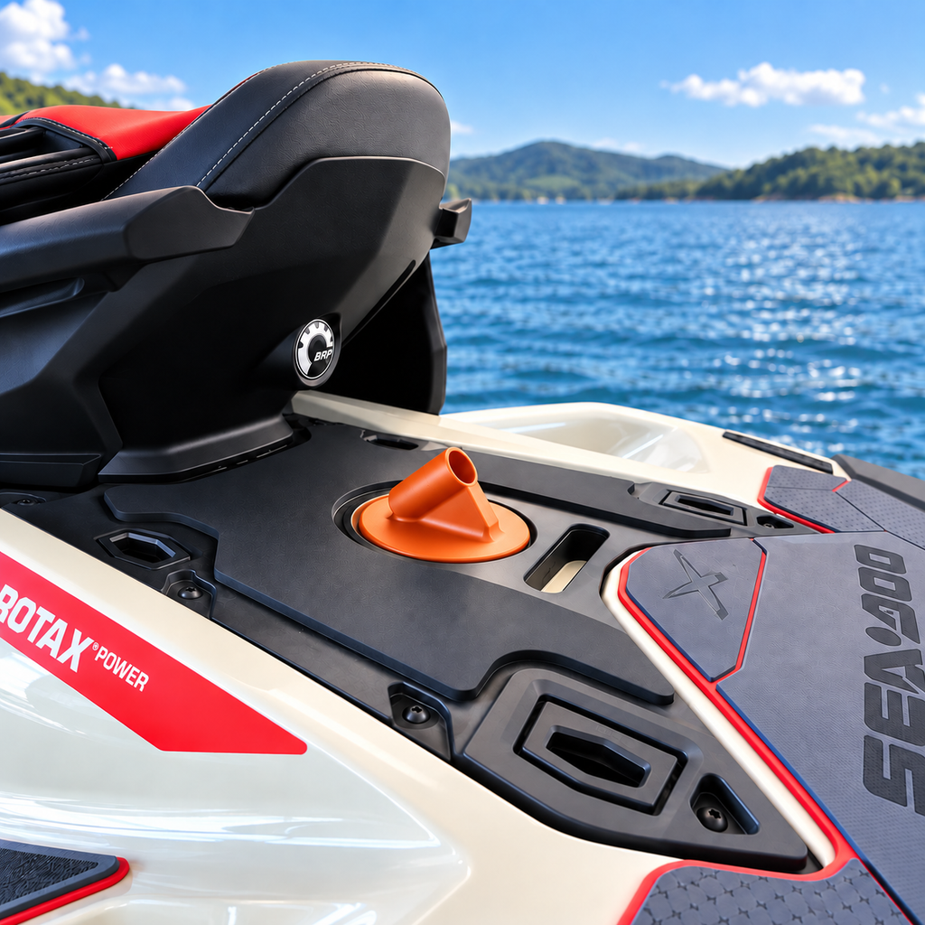 Camera Mount for Sea-Doo RXP-X, RXT-X, GTX, GTI, GTR, Fish PRO, Wake PRO 2018-2025, Rear Deck Holder, Carbon Fiber
