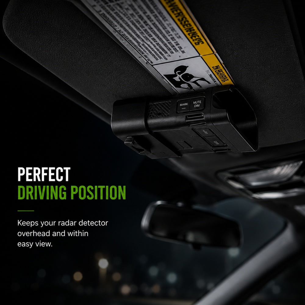 Uniden R7 / R8 / R8W Radar Detector Sun Visor Mount