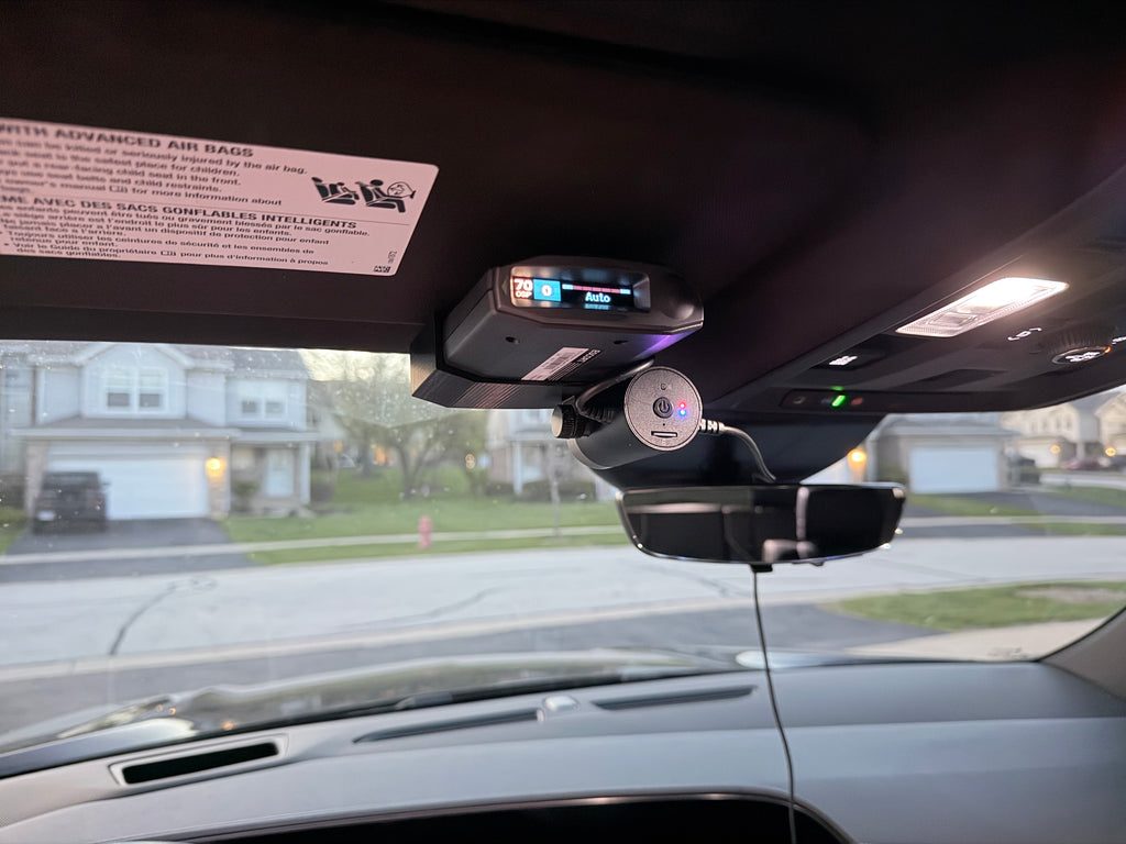 Escort MAX 360 With Dash Cam Sun Visor Mount