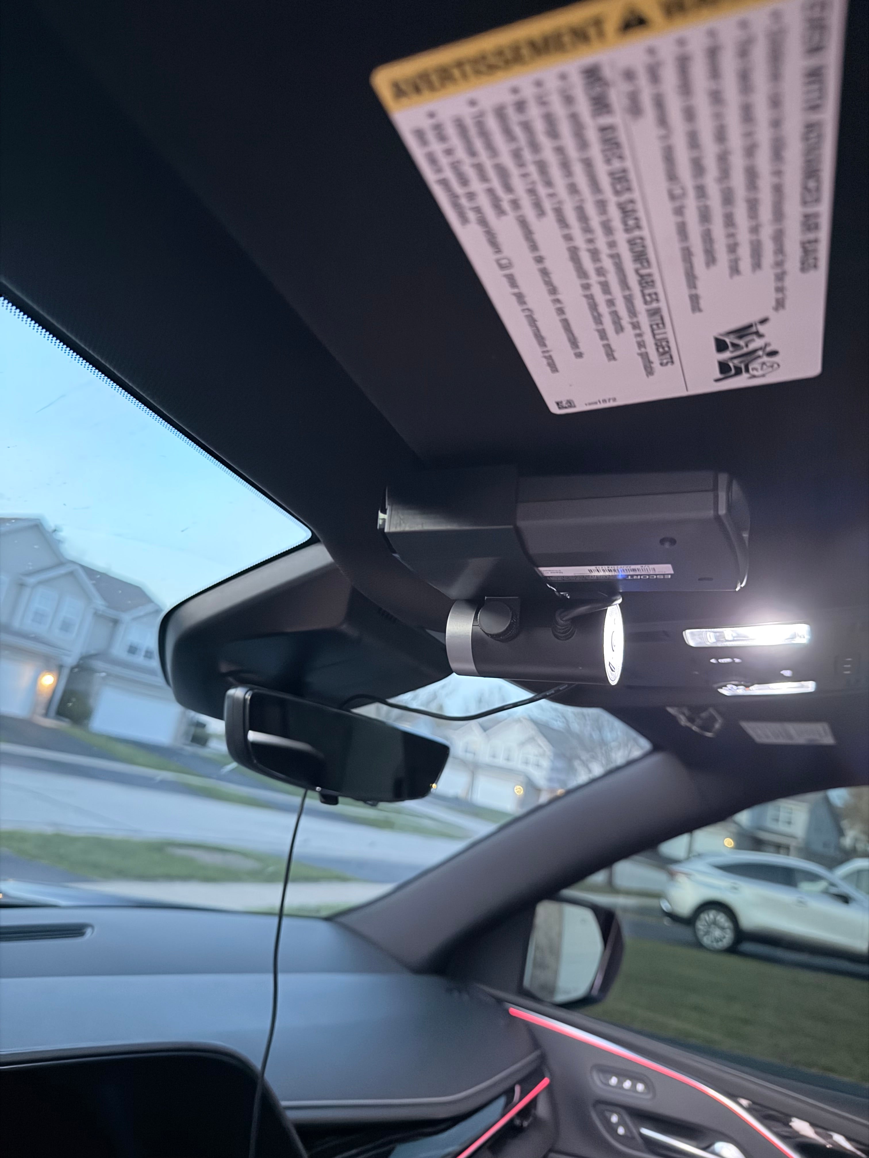 Escort MAX 360 With Dash Cam Sun Visor Mount