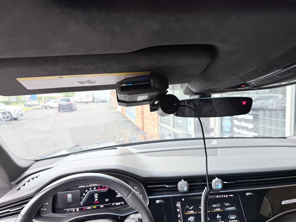 Escort MAX 360 With Dash Cam Sun Visor Mount
