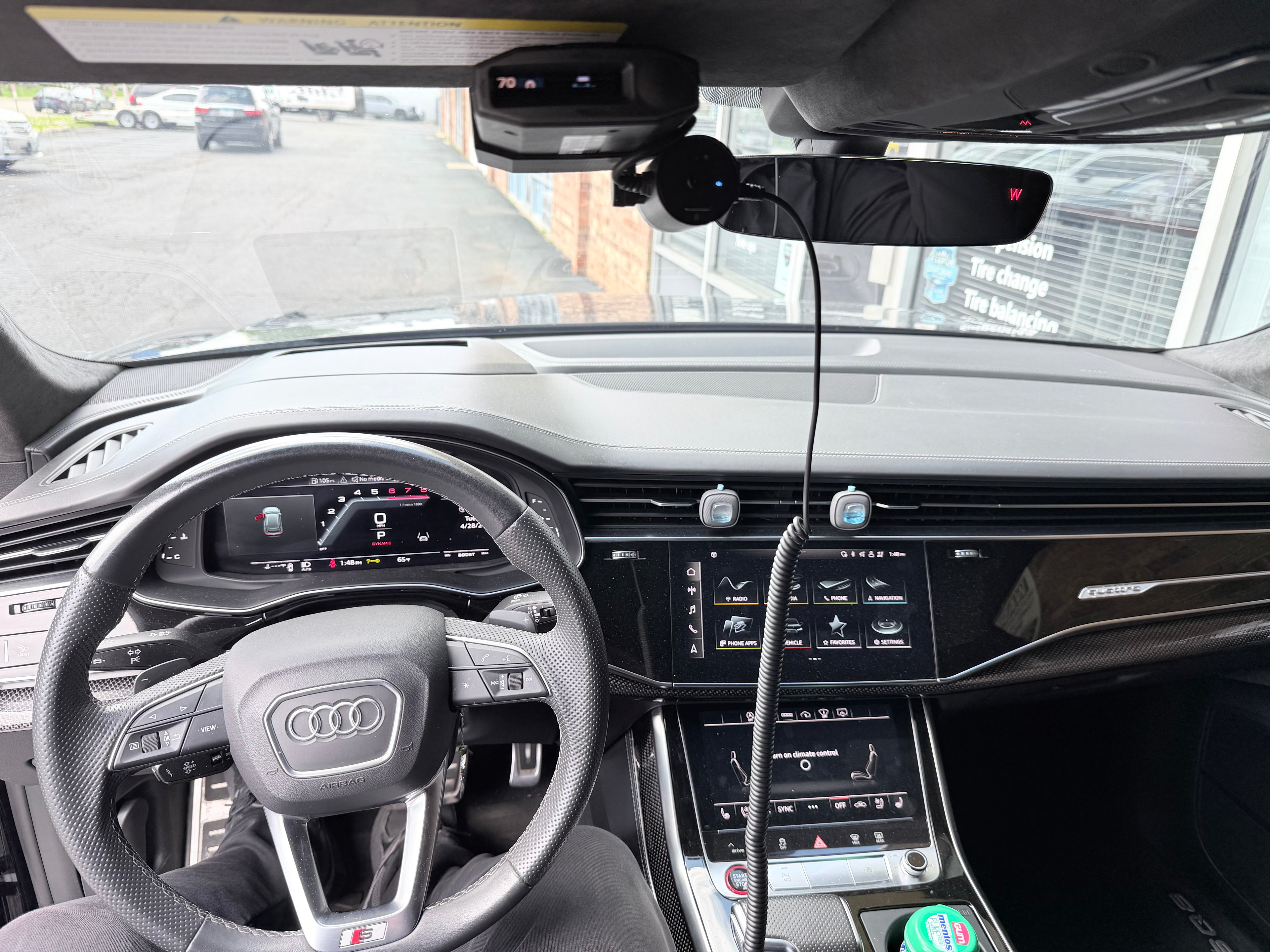 Escort MAX 360 With Dash Cam Sun Visor Mount
